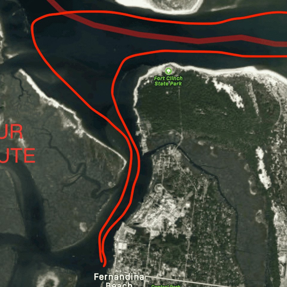 Route for Fernandina Location