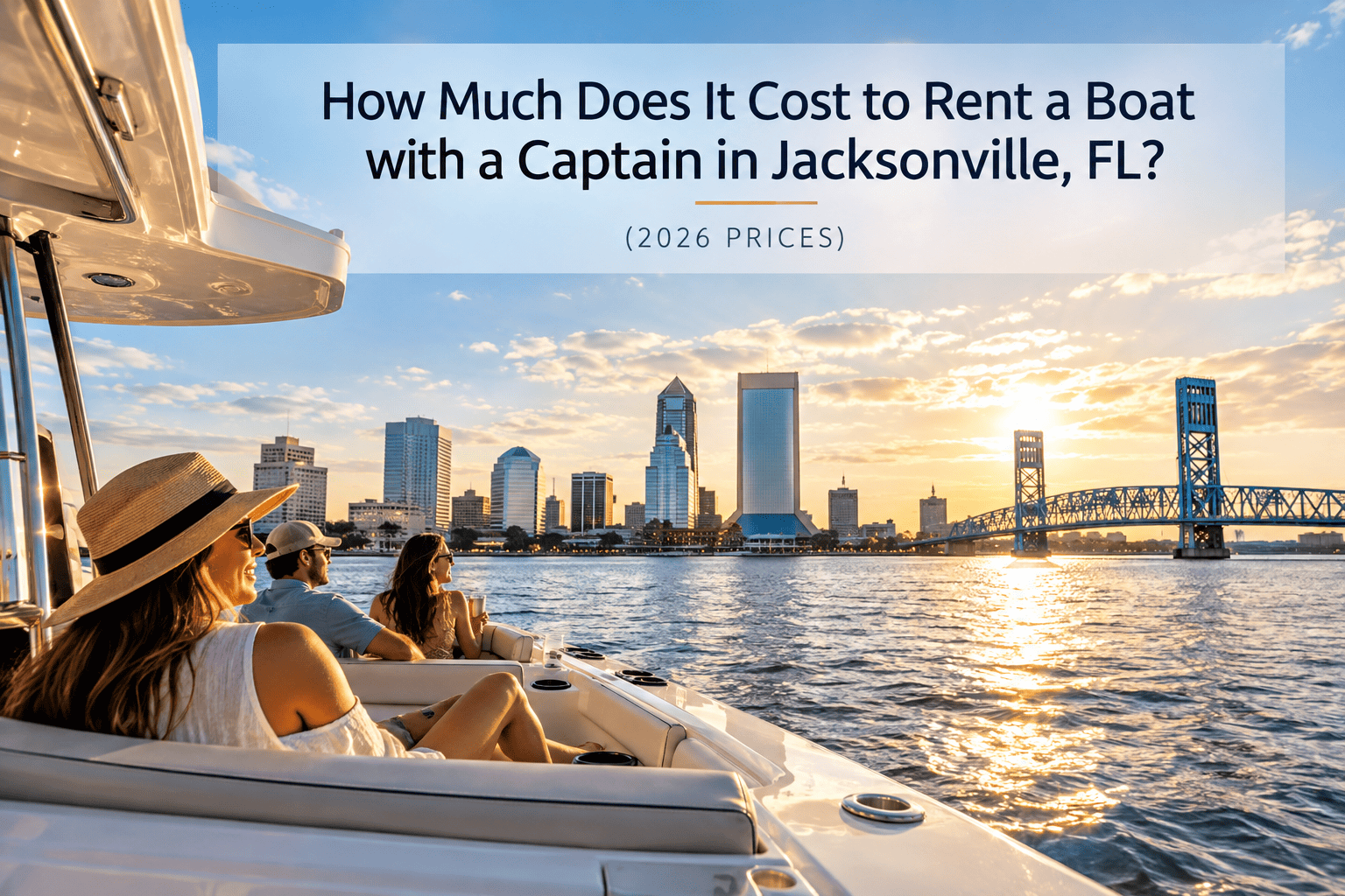 Cost to rent a boat in Jacksonville with a captain, 2026 charter prices